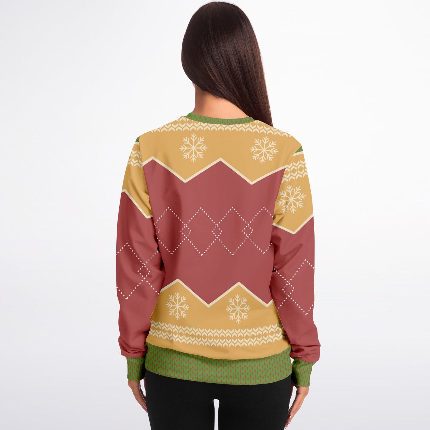I Run on Coffee and Christmas Cheer Christmas Athletic Sweatshirt - AOP