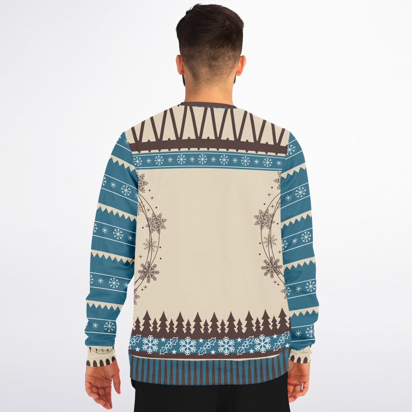 How Snowflakes Are Really Made Christmas Athletic Sweatshirt - AOP