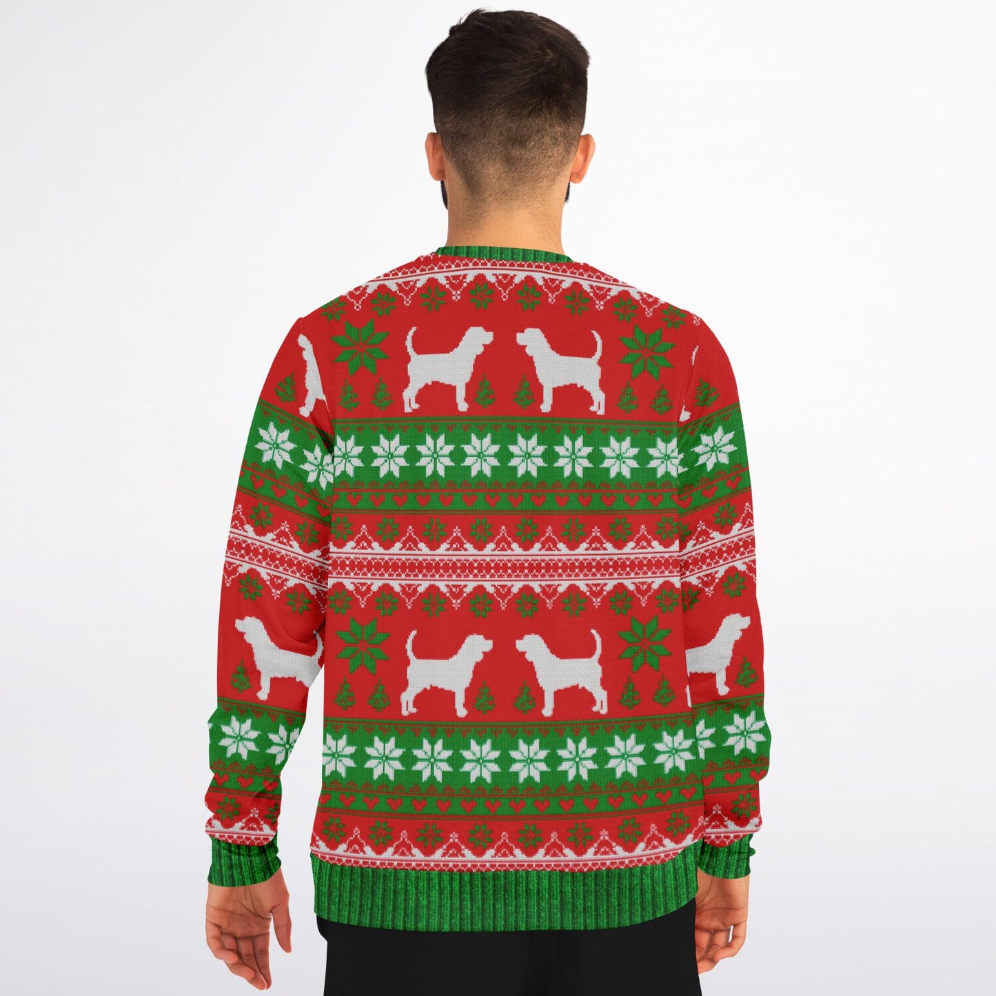 Beagle Bells Beagle Bells Beagles All The Way Christmas Athletic Sweatshirt - AOP
