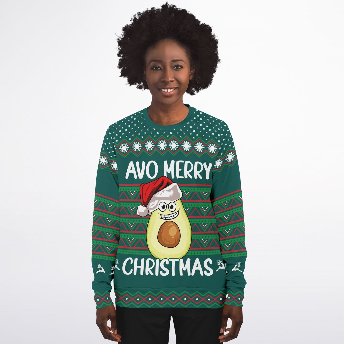 Avo Merry Christmas Athletic Sweatshirt - AOP