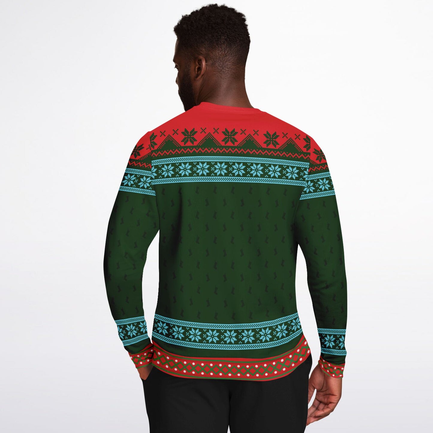 Teachers Always Make The Nice List Christmas Athletic Sweatshirt - AOP