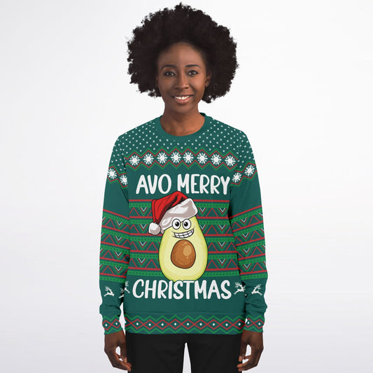 Avo Merry Christmas Athletic Sweatshirt - AOP