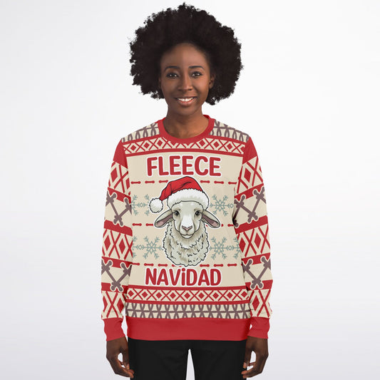 Fleece Navidad - Festive and Fun Holiday Christmas Athletic Sweatshirt - AOP